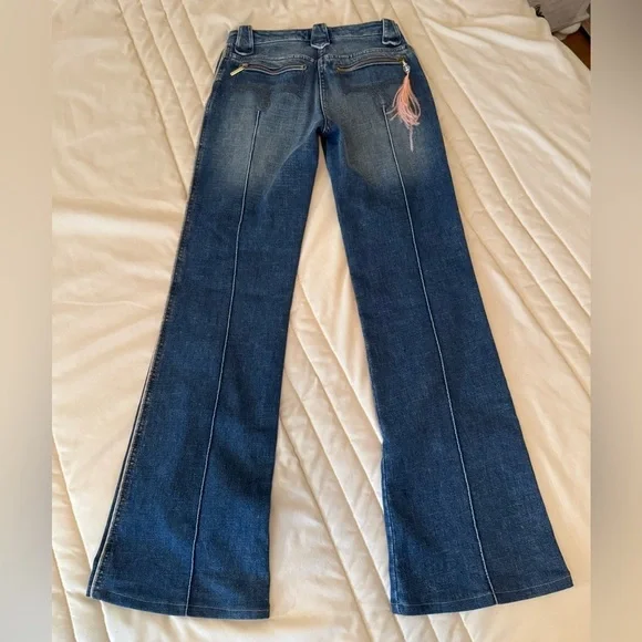 Roberto Cavalli Blue Flare & Wide Leg Jeans - Picture 7 of 13